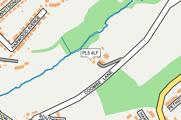 PL5 4LF map - OS OpenMap – Local (Ordnance Survey)