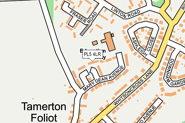 PL5 4LR map - OS OpenMap – Local (Ordnance Survey)