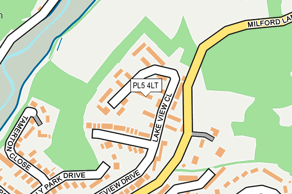 PL5 4LT map - OS OpenMap – Local (Ordnance Survey)
