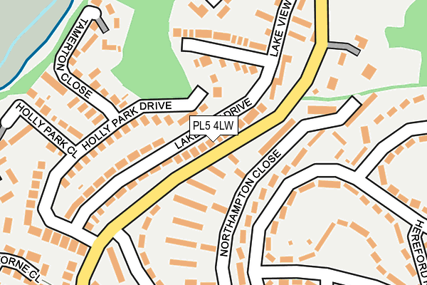 PL5 4LW map - OS OpenMap – Local (Ordnance Survey)