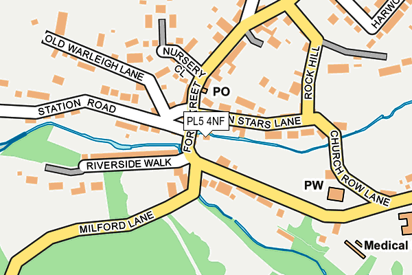 PL5 4NF map - OS OpenMap – Local (Ordnance Survey)