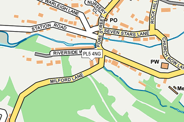 PL5 4NG map - OS OpenMap – Local (Ordnance Survey)