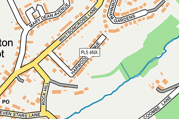 PL5 4NX map - OS OpenMap – Local (Ordnance Survey)