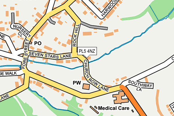 PL5 4NZ map - OS OpenMap – Local (Ordnance Survey)