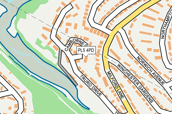 PL5 4PD map - OS OpenMap – Local (Ordnance Survey)