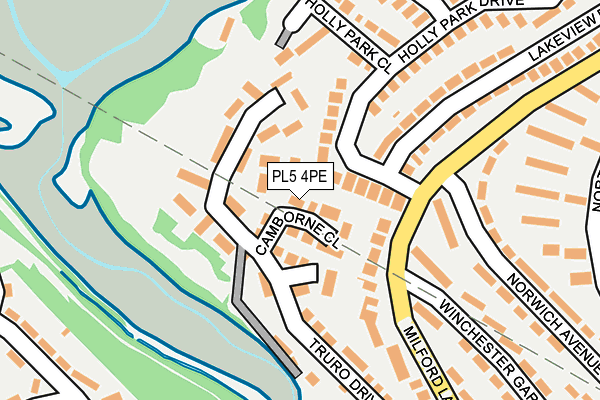 PL5 4PE map - OS OpenMap – Local (Ordnance Survey)