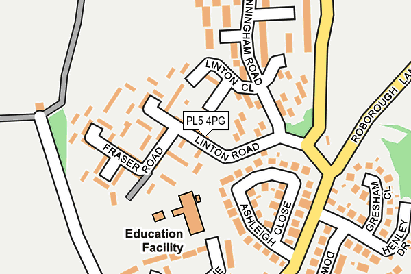 PL5 4PG map - OS OpenMap – Local (Ordnance Survey)