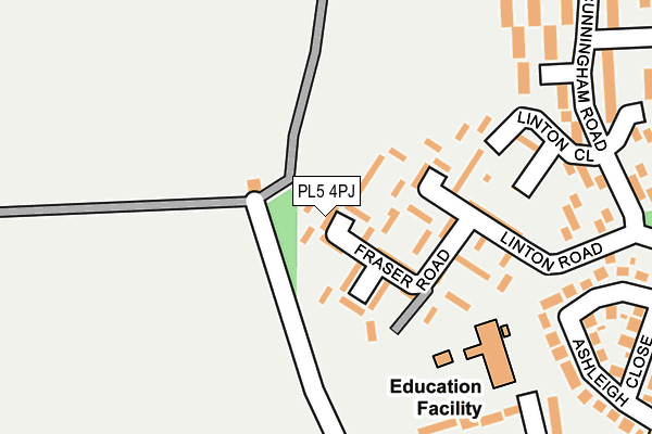 PL5 4PJ map - OS OpenMap – Local (Ordnance Survey)