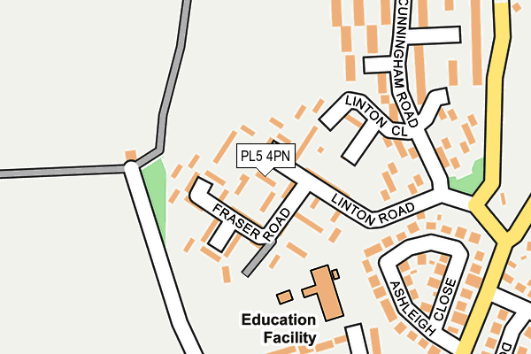 PL5 4PN map - OS OpenMap – Local (Ordnance Survey)