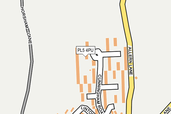 PL5 4PU map - OS OpenMap – Local (Ordnance Survey)