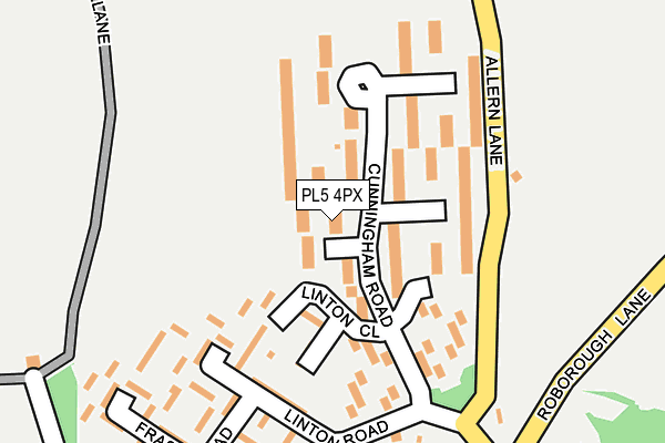 PL5 4PX map - OS OpenMap – Local (Ordnance Survey)