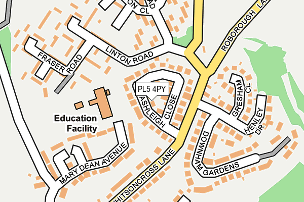 PL5 4PY map - OS OpenMap – Local (Ordnance Survey)