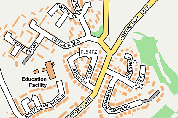 PL5 4PZ map - OS OpenMap – Local (Ordnance Survey)