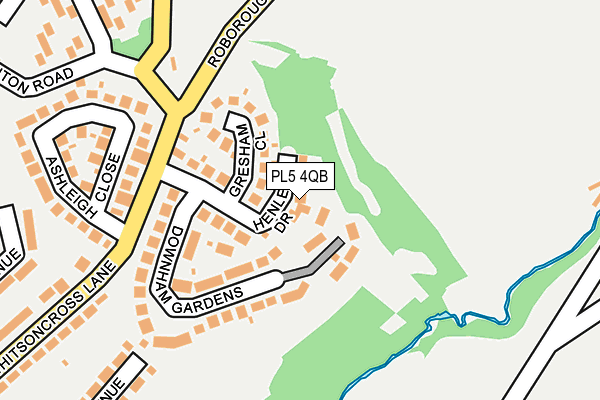 PL5 4QB map - OS OpenMap – Local (Ordnance Survey)