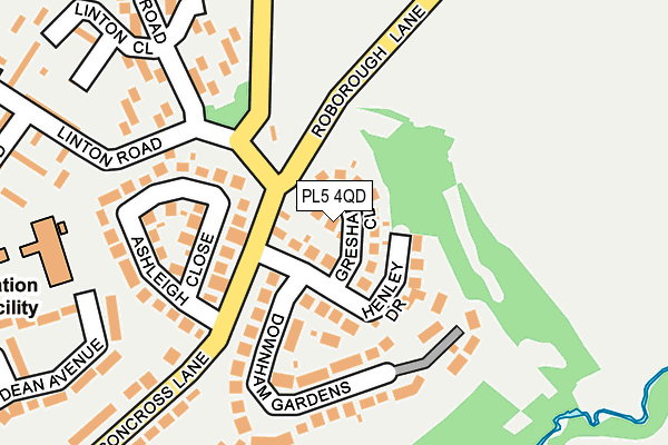 PL5 4QD map - OS OpenMap – Local (Ordnance Survey)