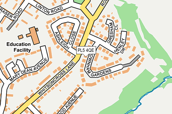 PL5 4QE map - OS OpenMap – Local (Ordnance Survey)