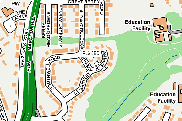 PL6 5BD map - OS OpenMap – Local (Ordnance Survey)