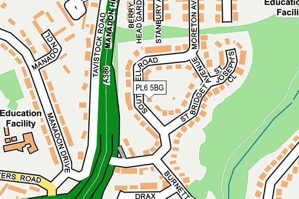 PL6 5BG map - OS OpenMap – Local (Ordnance Survey)