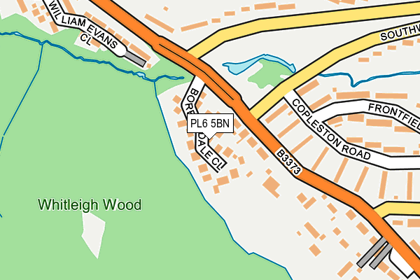PL6 5BN map - OS OpenMap – Local (Ordnance Survey)