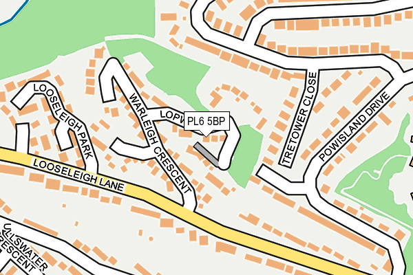 PL6 5BP map - OS OpenMap – Local (Ordnance Survey)