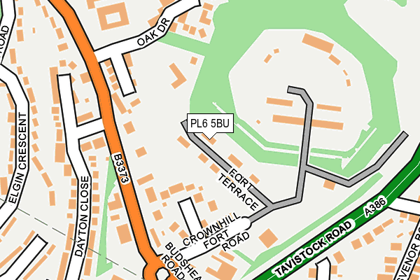 PL6 5BU map - OS OpenMap – Local (Ordnance Survey)