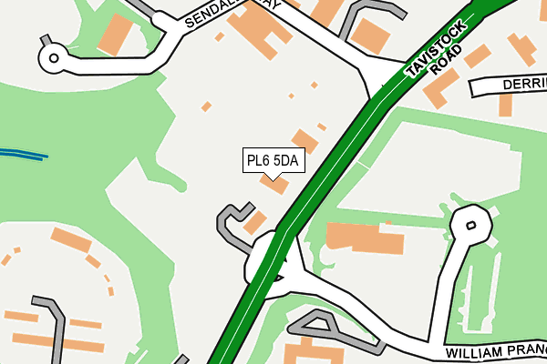 PL6 5DA map - OS OpenMap – Local (Ordnance Survey)