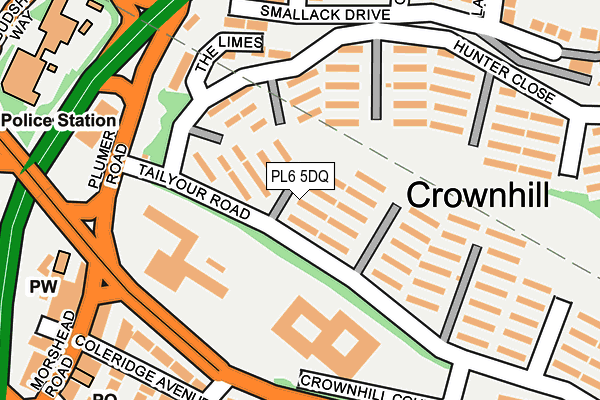 PL6 5DQ map - OS OpenMap – Local (Ordnance Survey)