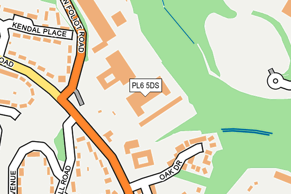 PL6 5DS map - OS OpenMap – Local (Ordnance Survey)