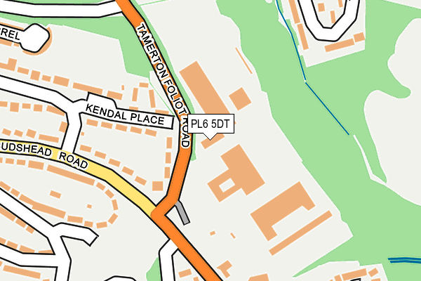 PL6 5DT map - OS OpenMap – Local (Ordnance Survey)