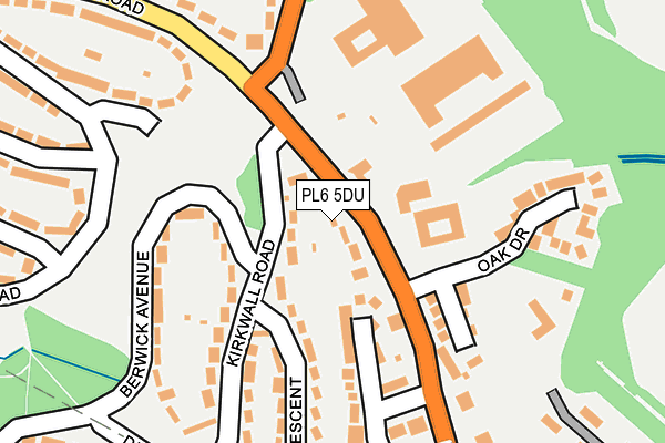 PL6 5DU map - OS OpenMap – Local (Ordnance Survey)