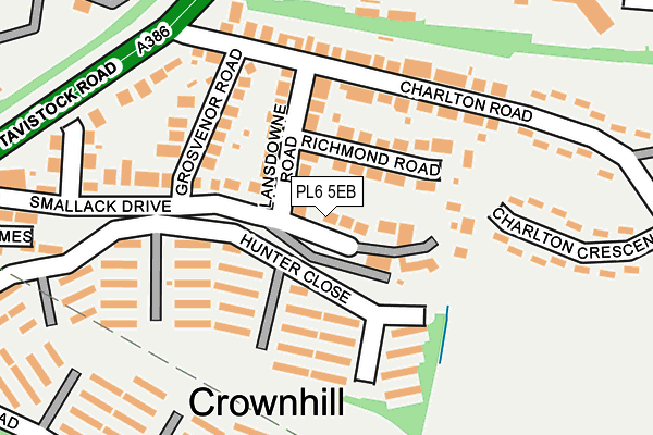 PL6 5EB map - OS OpenMap – Local (Ordnance Survey)