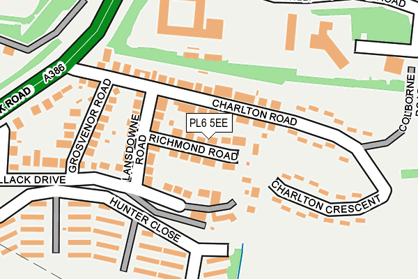 PL6 5EE map - OS OpenMap – Local (Ordnance Survey)
