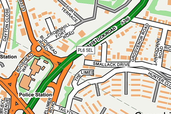 PL6 5EL map - OS OpenMap – Local (Ordnance Survey)