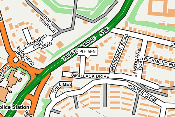 PL6 5EN map - OS OpenMap – Local (Ordnance Survey)