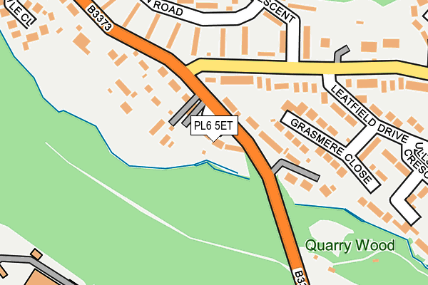 PL6 5ET map - OS OpenMap – Local (Ordnance Survey)