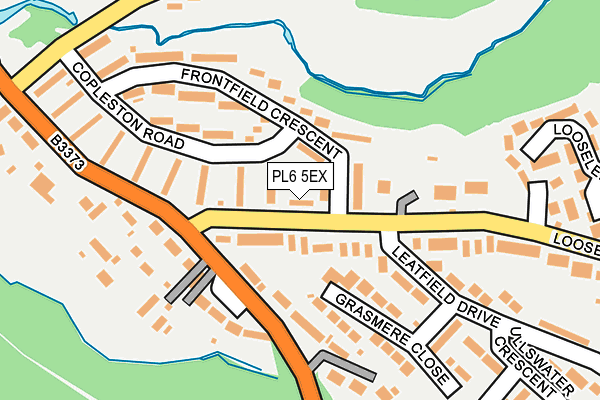 PL6 5EX map - OS OpenMap – Local (Ordnance Survey)