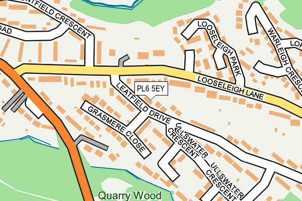 PL6 5EY map - OS OpenMap – Local (Ordnance Survey)