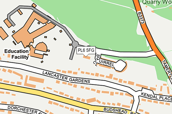 PL6 5FG map - OS OpenMap – Local (Ordnance Survey)