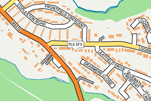 PL6 5FX map - OS OpenMap – Local (Ordnance Survey)