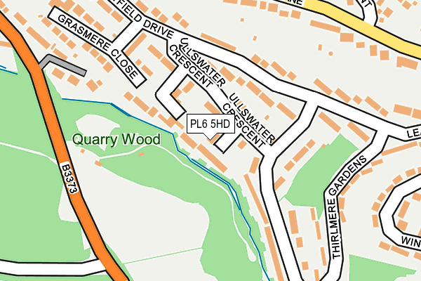 PL6 5HD map - OS OpenMap – Local (Ordnance Survey)