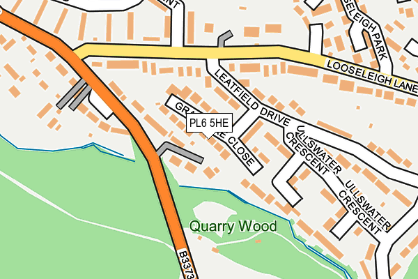 PL6 5HE map - OS OpenMap – Local (Ordnance Survey)