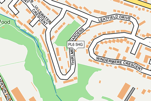 PL6 5HG map - OS OpenMap – Local (Ordnance Survey)