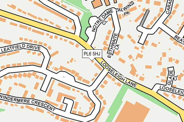 PL6 5HJ map - OS OpenMap – Local (Ordnance Survey)