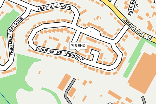 PL6 5HX map - OS OpenMap – Local (Ordnance Survey)