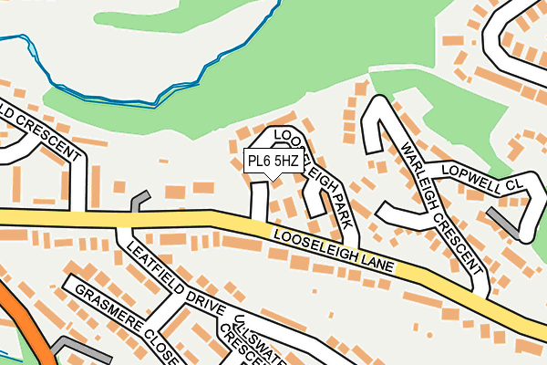 PL6 5HZ map - OS OpenMap – Local (Ordnance Survey)