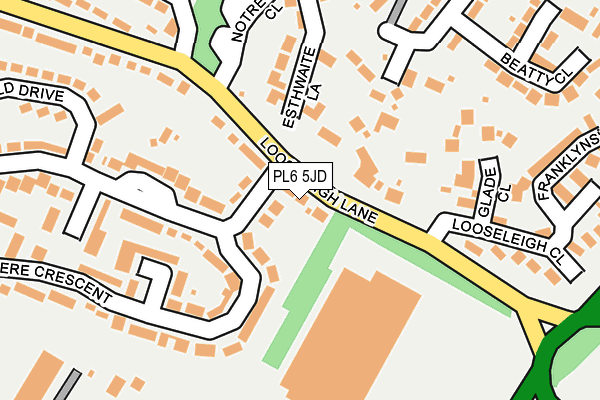 PL6 5JD map - OS OpenMap – Local (Ordnance Survey)