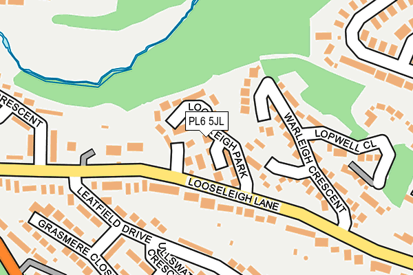 PL6 5JL map - OS OpenMap – Local (Ordnance Survey)