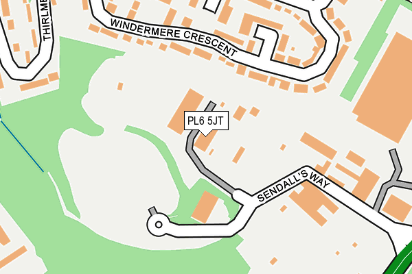PL6 5JT map - OS OpenMap – Local (Ordnance Survey)