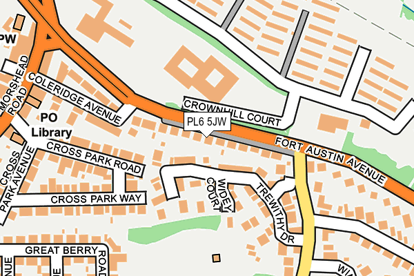 PL6 5JW map - OS OpenMap – Local (Ordnance Survey)