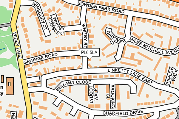 PL6 5LA map - OS OpenMap – Local (Ordnance Survey)